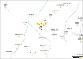 map of Akala