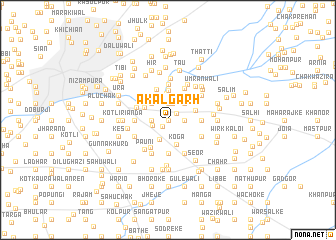 map of Akālgarh