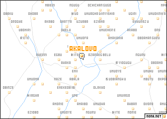 map of Akalovo