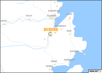 map of Akamae