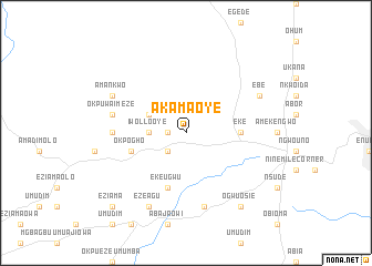 map of Akama Oye