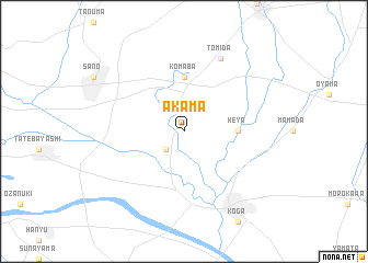 map of Akama