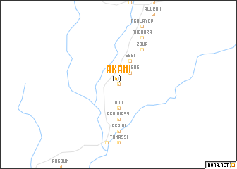 map of Akam I