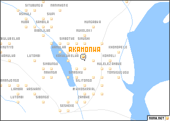 map of Akamonwa