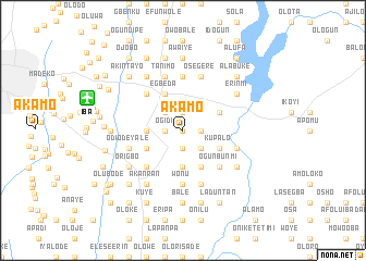 map of Akamo