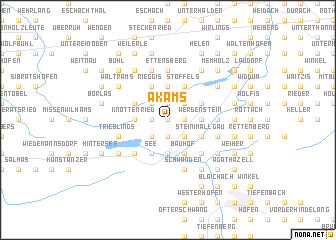 map of Akams