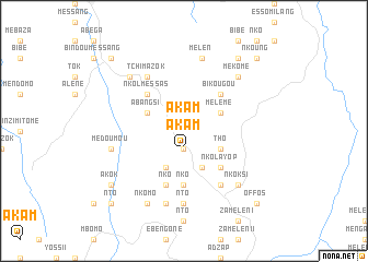 map of Akam