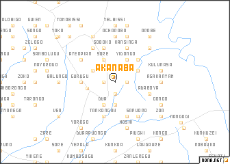 map of Akanaba