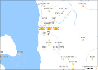 map of Akanabour