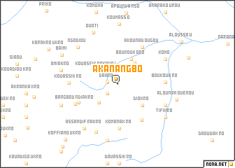 map of Akanangbo