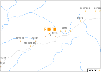 map of Akana