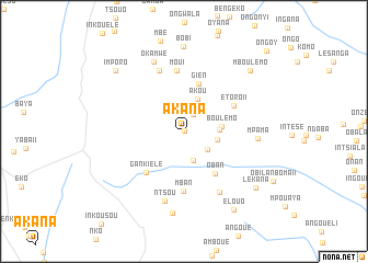 map of Akana