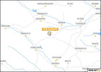 map of Aka-niida