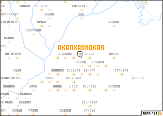 map of Akankan Mokan