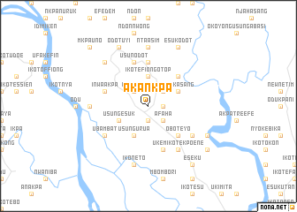 map of Akankpa