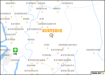 map of Akansoko