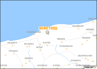 map of Akanthou