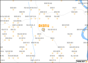 map of Akanu