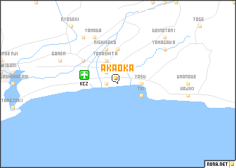 map of Akaoka