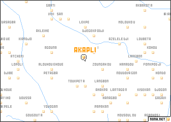 map of Akapli