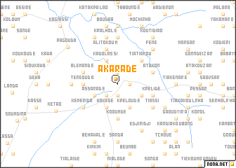 map of Akaradè