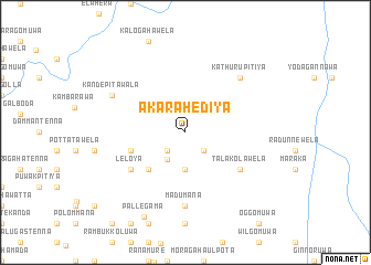 map of Akarahediya