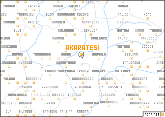 map of Akaratesi