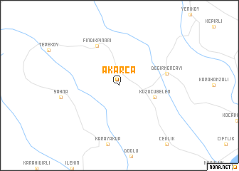 map of Akarca