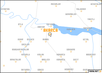 map of Akarca