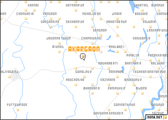 map of Ākargaon