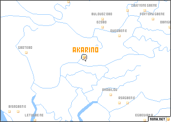 map of Akarino