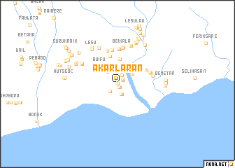 map of Akarlaran