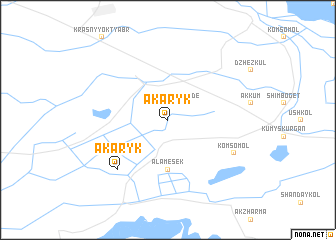 map of Akaryk