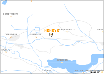map of Akaryk
