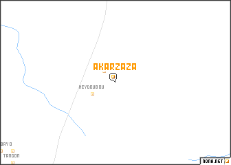 map of Akarzaza