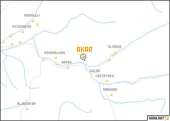 map of ‘Akar