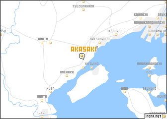 map of Akasaki