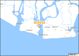 map of Akassa