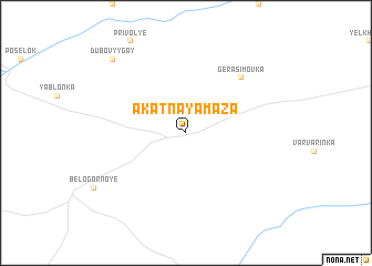 map of Akatnaya Maza