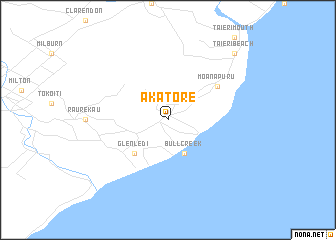 map of Akatore