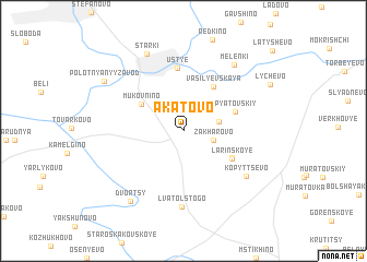 map of Akatovo