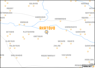 map of Akatovo