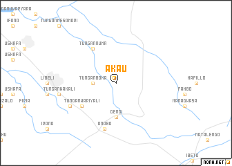 map of Akau