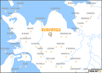 map of Akavangu