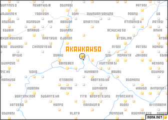 map of Akawkawso