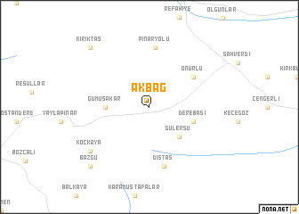 map of Akbağ