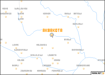 map of Akbakota