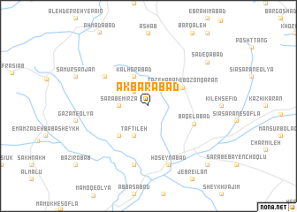 map of Akbarābād