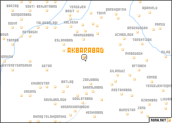 map of Akbarābād