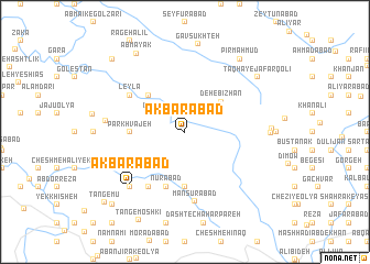 map of Akbarābād